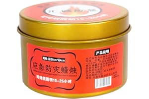 Survival Candle - Long Lasting Candles Survival | Emergencyy Windproof Lighting for Camping, Hiking, Power Outages, Bug-Out B