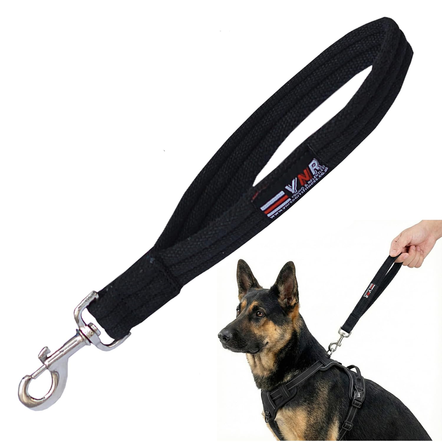 WÖÖF & WAG Training Lead for Dogs - Dog Lead Hook, Short Close Control, Traffic Control Training Lead Leash with Padded Handle for Comfort, Perfect Size for Training & City Walking | (Black)