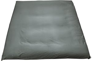 MAXYOYO Mattress Cover for Traditional Japanese Futon Mattress, Futon Floor Mats Cover with Zipper, Super Soft and Machine Washable, Dark Grey, Queen