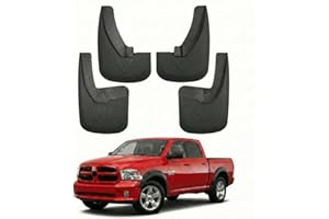 TRUXEN Mud Flaps for Dodge Ram 1500 2009-2018, 2500/3500 2010-2018 & Ram 1500 Classic 2019-2024 Accessories, Heavy Duty No Drill 4PCS Splash Guards with Fender Flares, All Weather Pickup Truck