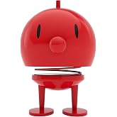 Hoptimist Mega Bumble Boy, Home Decor Ornament - Danish Design, Plastic W/Metal Spring, X-Large - Creates Cheerful Movement- (Red)