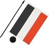 AZ FLAG Yemen Table Flag 5x8 in 21x14 cm Polyester Desk Flag with Pole and Base view 3