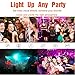 Sound Activated Party Lights with Remote Control, Zanflare 7 Lighting Color Modes Stage Par Light for Christmas Home Dance Parties Birthday DJ Bar Karaoke Wedding Show Club Pub