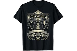iFreya Roswell 1947 Alien T Shirt - Vintage Style UFO, Area 51 T-Shirt