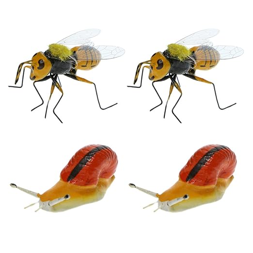 Homyl 4 piezas realistas colgadores de maceta de insectos imán ...