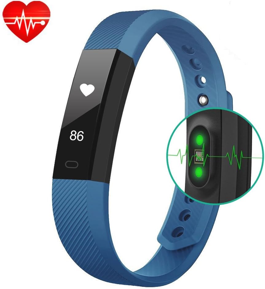 AndThere Fitness Tracker Heart Rate Monitor Smart Bracelet Watch Wearable Activity Tracker Pedometer Sleep Tracker Calorie Step Counter