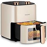 TANGME Air Fryer Oven, 5.8Quart Air Fryer with Viewing Window 1350w Electric Air Frying Toaster Oven for Baking, Roasting, De