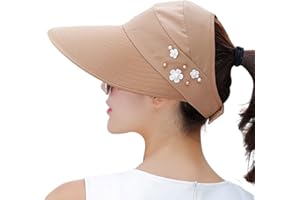 HINDAWI Sun Hats for Women Wide Brim Sun Hat UV Protection Caps Floppy Beach Packable Visor