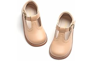GINFIVE Toddler Little Girls Mary Janes Flats Girls Dress Shoes Kids Shoes