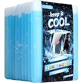 10pcs Ice packs for Lunch Box - Freezer Ice packs - Slim Long Lasting Cool Packs for Lunch Bags and Cooler, Poker Design (Heart)