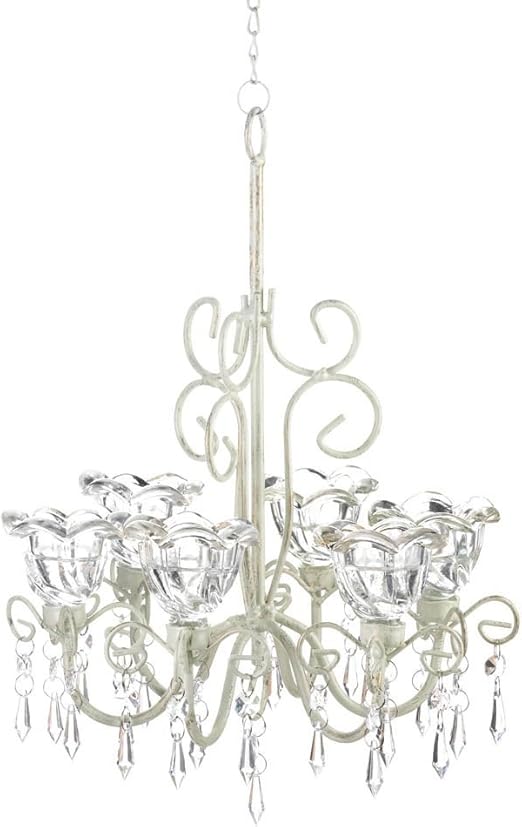 Amazon Com Decorative Candle Chandelier White Hanging