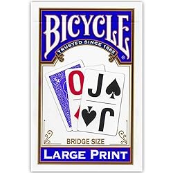 Bicycle Large Print Bridge Size Playing Cards