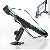 Cuxwill Tablet Wall Mount Lock Holder for 9-14" iPad, Metal Anti Theft Tablet Kiosk Mount with Secure Lockable for Conference Room, Desktop, Under Counter, Cabinet, Gym - Fits iPad, Galaxy Tab Series