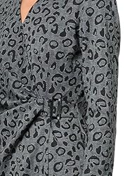Anne Klein 3/4 Sleeve Animal Printed Jersey Wrap
