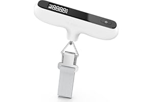 Ultrean Digital Hanging Luggage Scale, 110lb/ 50kg Digital Suitcase Weight Scale for Travel, Portable Handheld Baggage Scale 