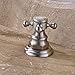 Rozin Widespread 3 Holes Bathroom Sink Faucet Dual Cross Knobs Vanity Mixing Tap Brushed Nickel