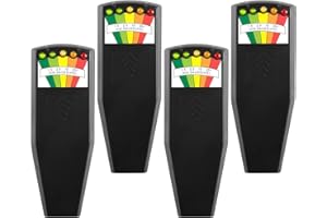 Jinyi EMF Meter 5 LED Magnetic Field Detector Ghost Hunting Paranormal Equipment Tester Counter (4 pcs)