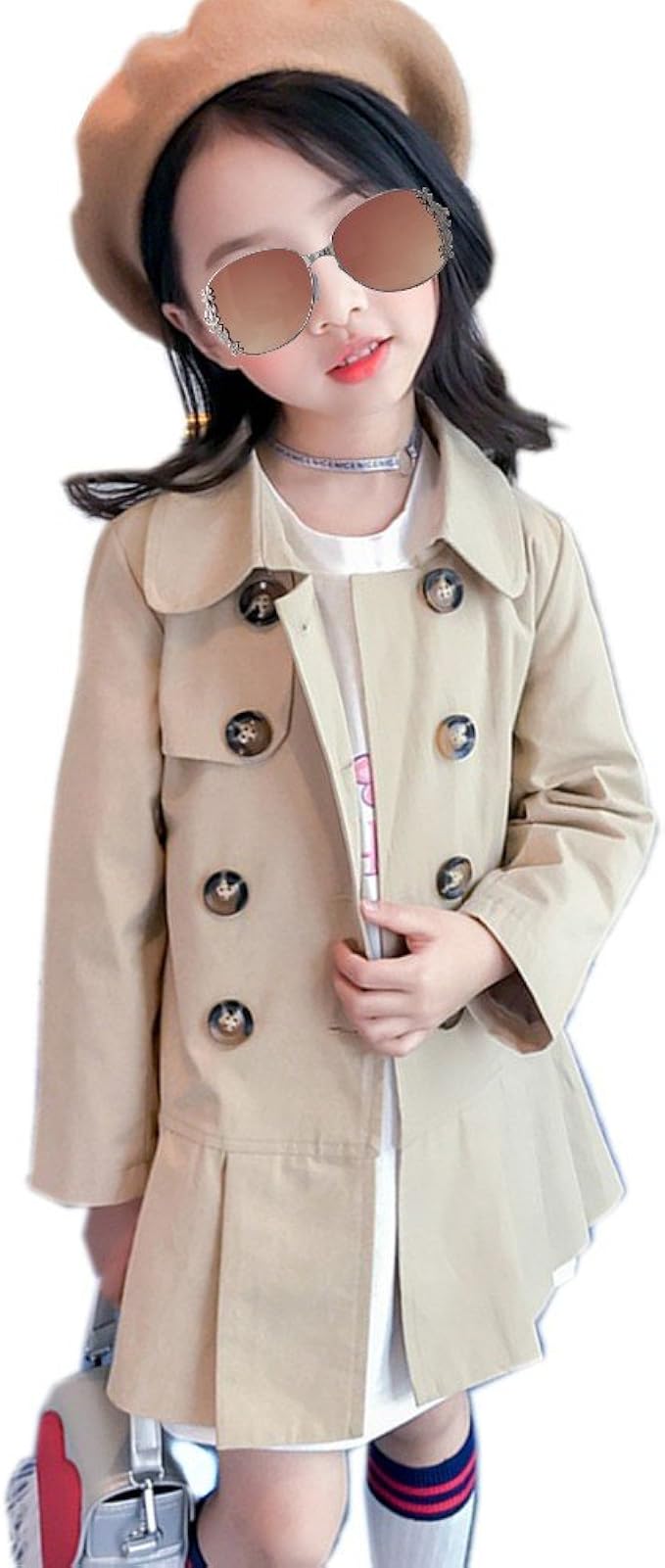 girl trench coat