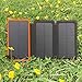 Solar Charger 24000mAh,WBPINE Solar Power Bank Waterproof Dual USB Output with 3 Solar Panels External Battery Bank Flashlights for iPhone,Samsung,iPad,Smartphone,Bluetooth Speak and More (Orange)
