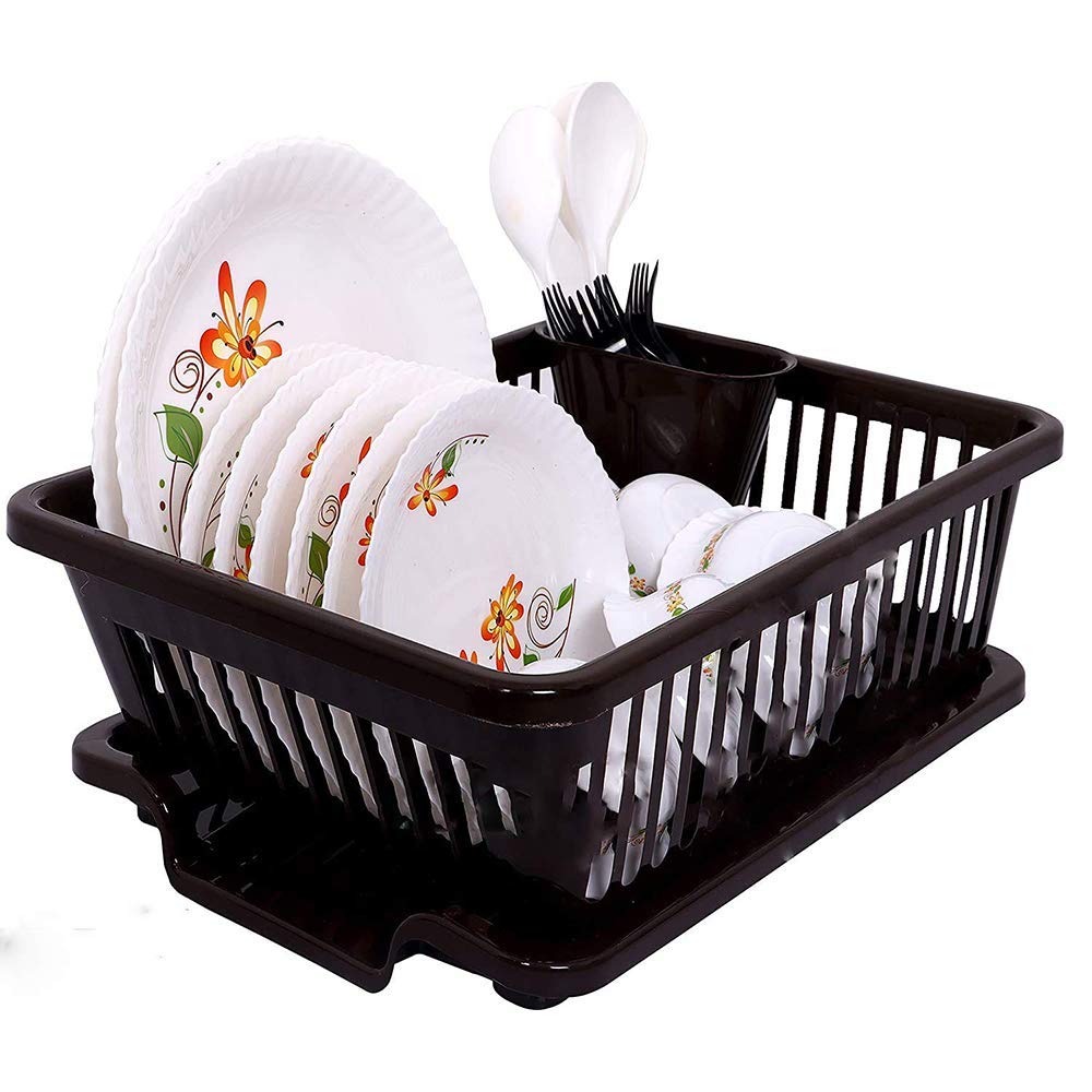 Buy neoKitchen 3 in 1 Durable Plastic Kitchen Sink Dish Rack Drainer