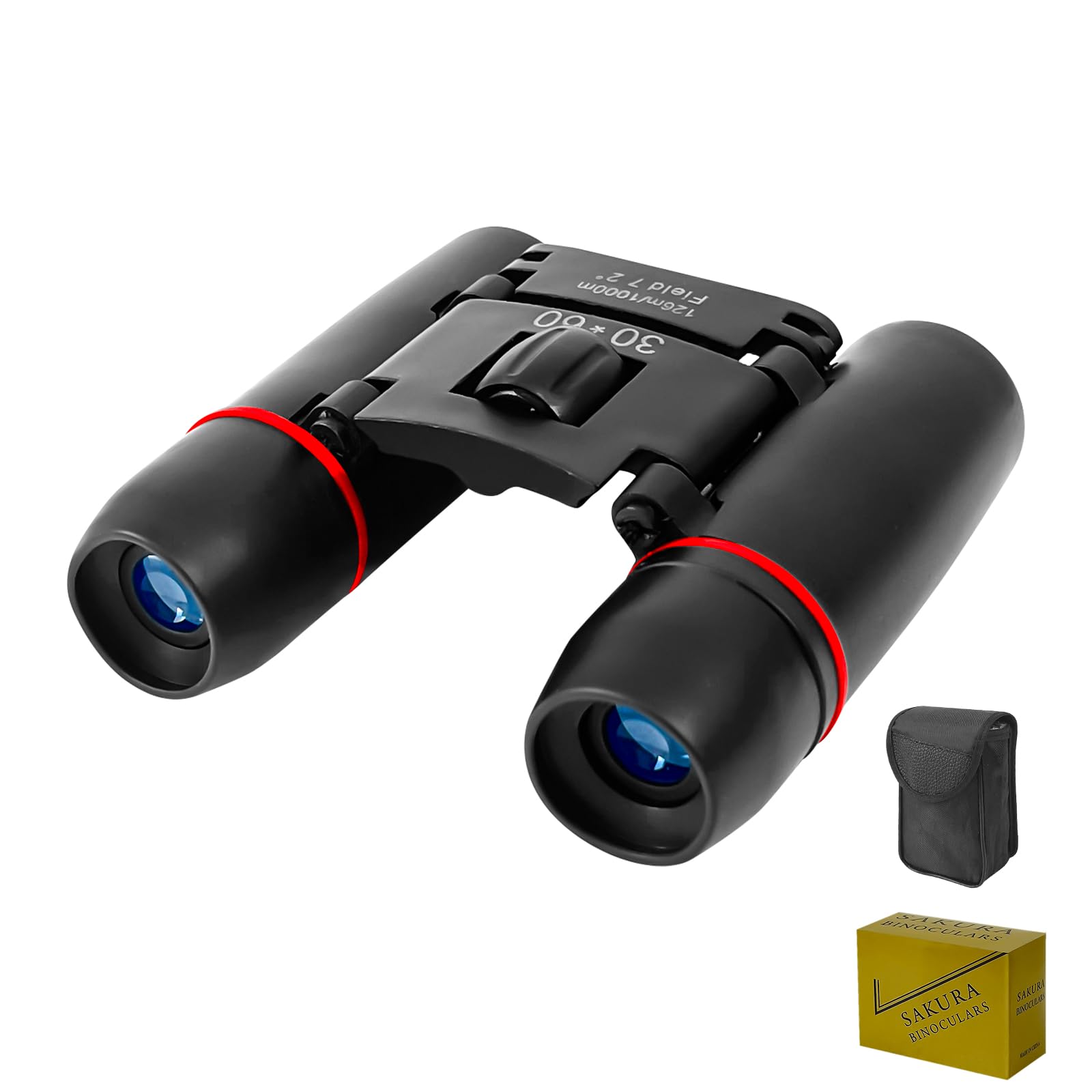 Photo 1 of Binoculars for Adults Compact Mini Folding Waterproof Binoculars with High Power Portable for Bird Watching Cruising Hiking and Sports Events