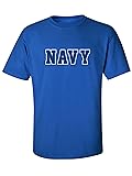 Navy Big and Bold Adult T-Shirt in Royal - XXXX-Large