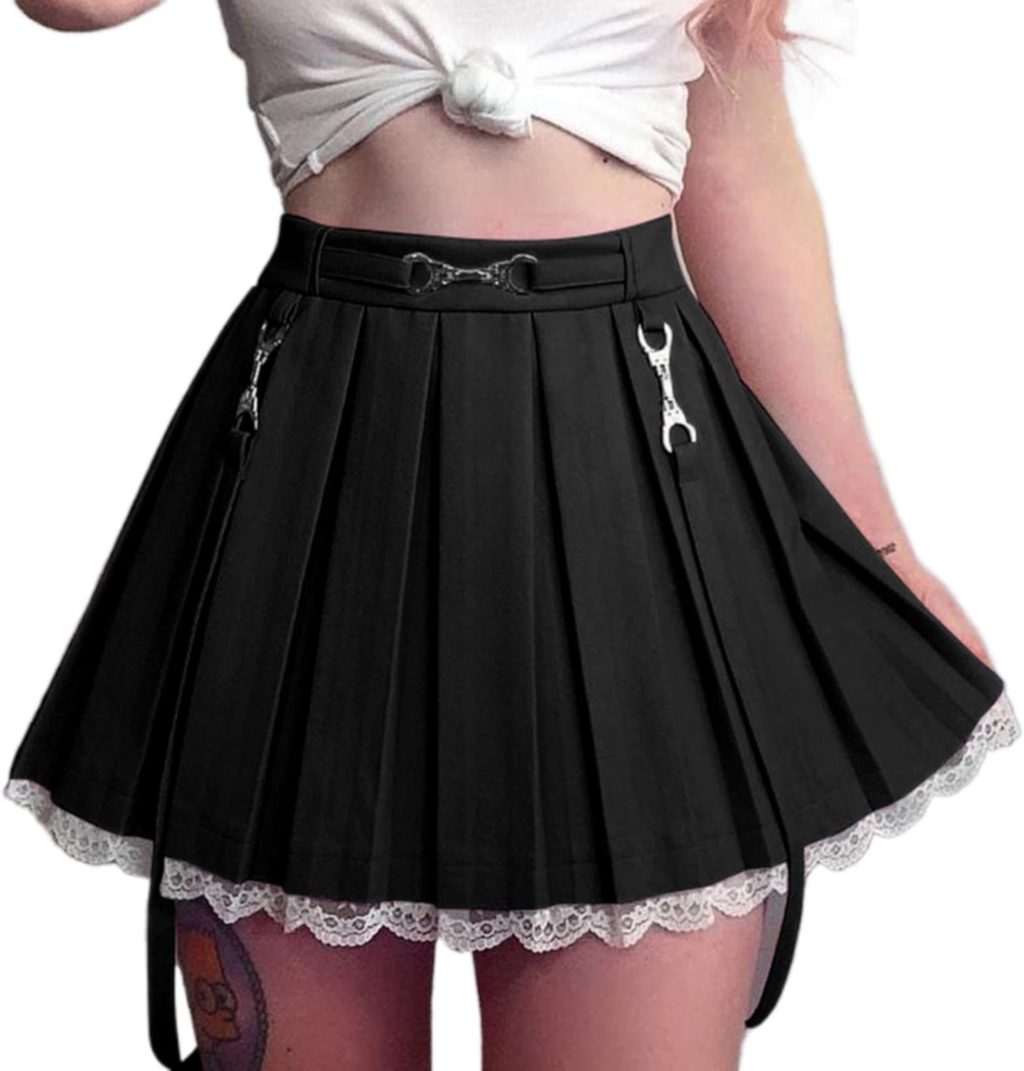 Womens Short Skirt Sexy Basic Solid Versatile Stretchy Flared Casual