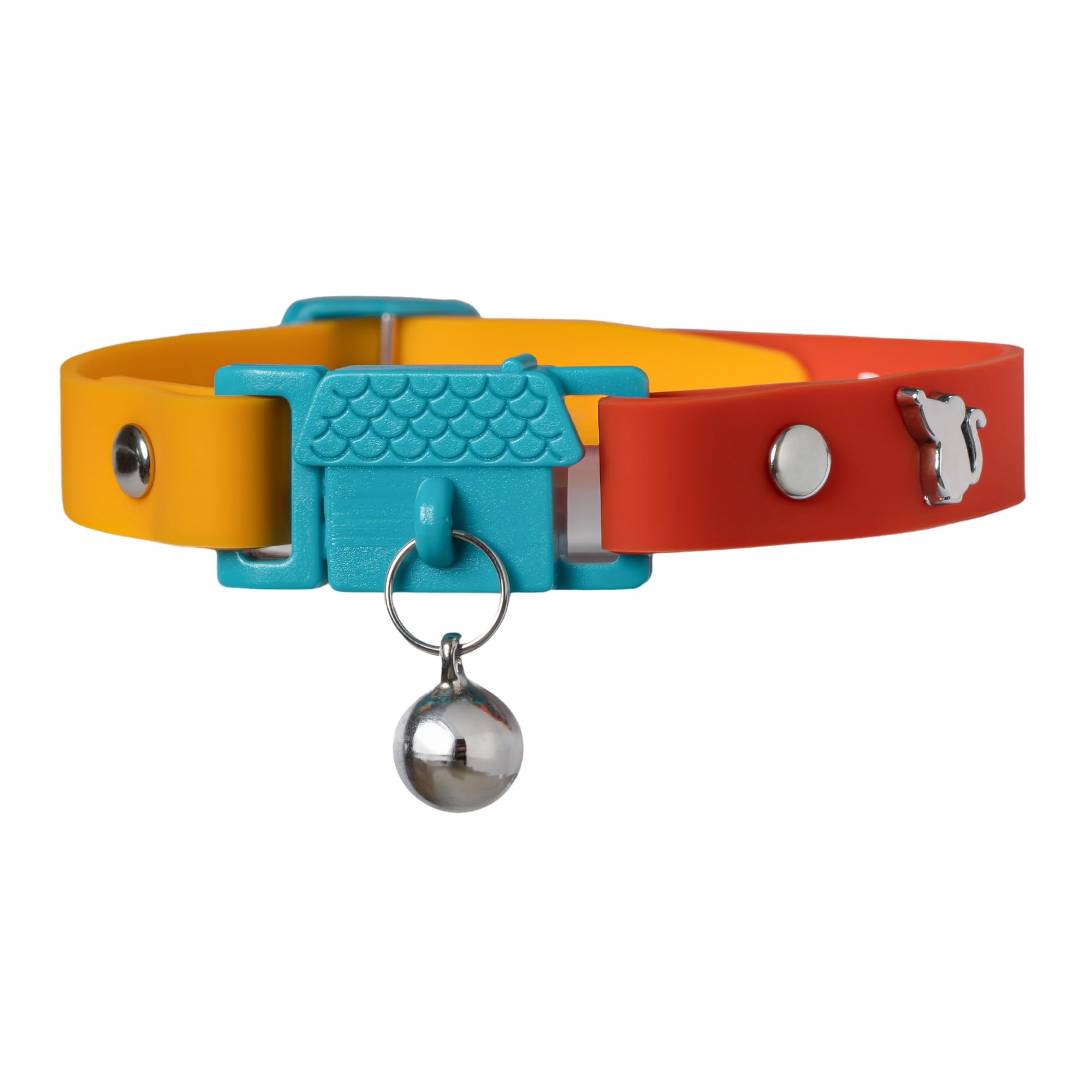 Kittyrama Cat Collar with Bell. As Seen in VOGUE. Breakaway, Quick Release, Hypoallergenic, Vet Approved. Lightweight Kitten Collar. Soft & Comfy. Copacabana