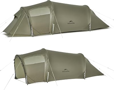 Naturehike Opalus UL 2/3 Tunnel Tent 4 Season Lightweight with Vestibule