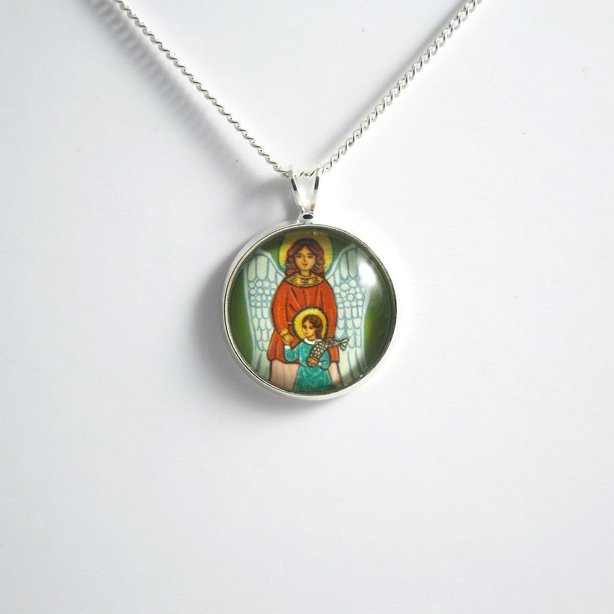 St Raphael pendant St Raphael necklace Saint Raphael