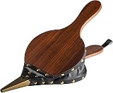 Tebery 17 x 7.5 Inch Wooden Bellows Lighter Fireplace Blower Brown view 1