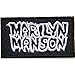MARILYN MANSON Heavy Metal Rock Punk Music Band Logo Patch Sew Iron on Embroidered Polo T-shirt Vest Cloth ,Size 3.25Inch X 1.75Inch