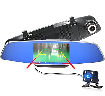 Anstar Car DVR Dash Cam Dual Car-detector Rearview Mirror 5.0