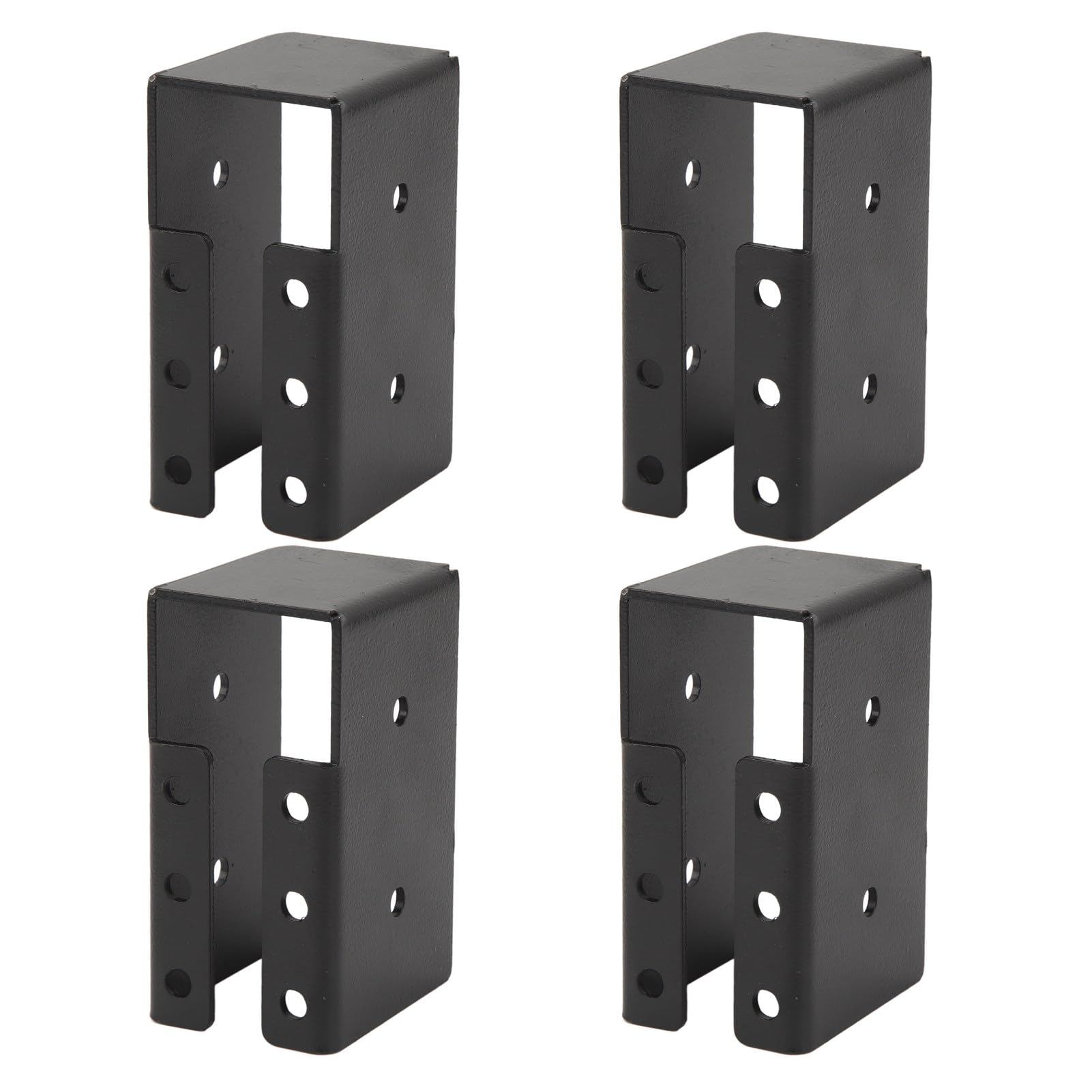 Concealed Joist Hangers, 24 PCS Powder Coated Steel Outdoor Trim Concealed Flanges with Screws for 2x4in Wood Decks, Roofs, Floors, Gardens