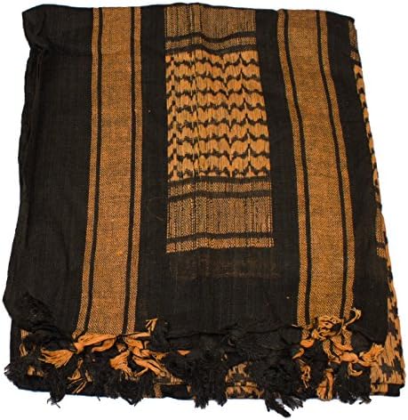 Thunderhead Shemagh Tactical Military Desert Scarf Head Wrap (Black & Yellow)