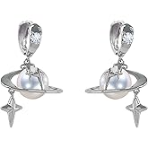 Buyongwant Butterfly Earrings for Women Tassel Y2k Irregular Silver Blue Valentine's Day Mother's Day