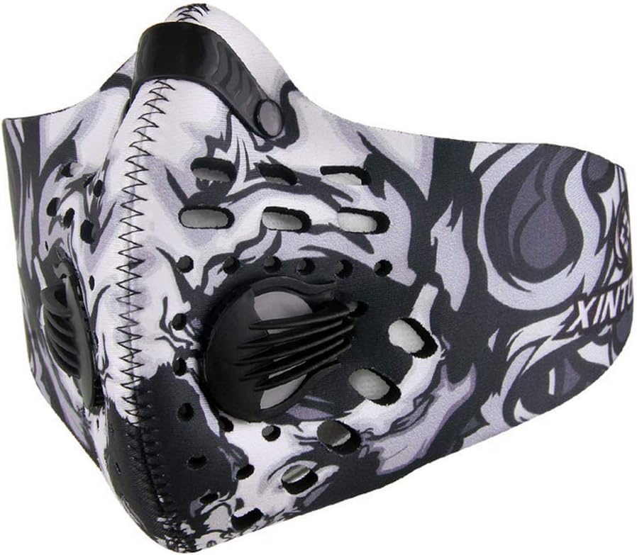 Dust Reusable Activated Carbon Dustproof Masks with PM2.5 Extra Carbon +10 Filters for Pollen ConstructionOutdoor Activities
