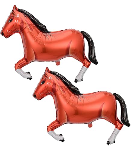 BALLOONSHOP Black Horse Supershape Foil Balloon – Ca. 109 Cm, Für Western Mottoparty