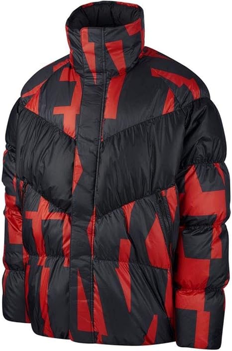 nike men's long puffer coat