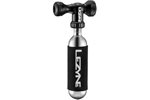 LEZYNE Control Drive Bicycle C02 Inflator & 16g Cartridge, Presta and Schrader Compatible, Compact, CO2 Bike Tire Pump for Mo