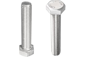 DTGN M12x60mm(DxH) Hex Bolts - 2Pack - Good for Machine Tools - 304 Stainless Steel Hexagon Head Screws