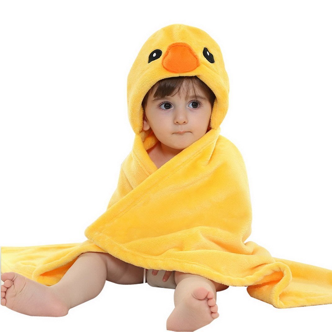 Extra Soft Animal Face Hooded Baby Towel for Infant Toddler Newborn and Kids at Bath Pool and Beach