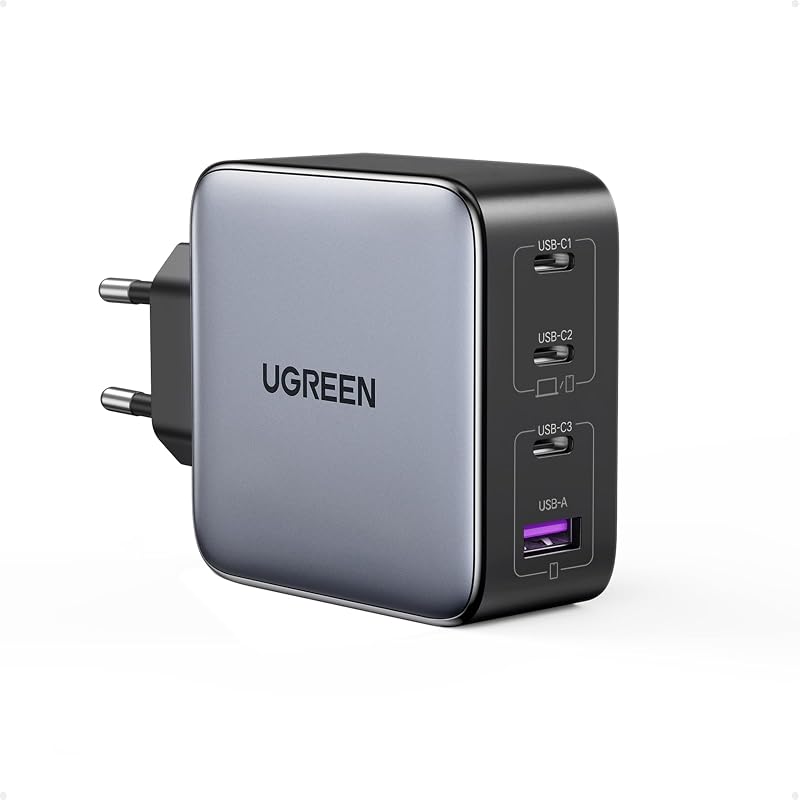 Nexode 100W USB C Ladegerät, 4 Ports, GaN Netzteil, Laptop Charger