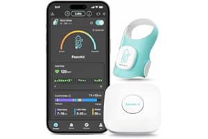 Sense-U Smart Sock Shoe Baby Monitor (Long Range) - Track Baby’s Heart Rate, Movement and Sleep from Anywhere