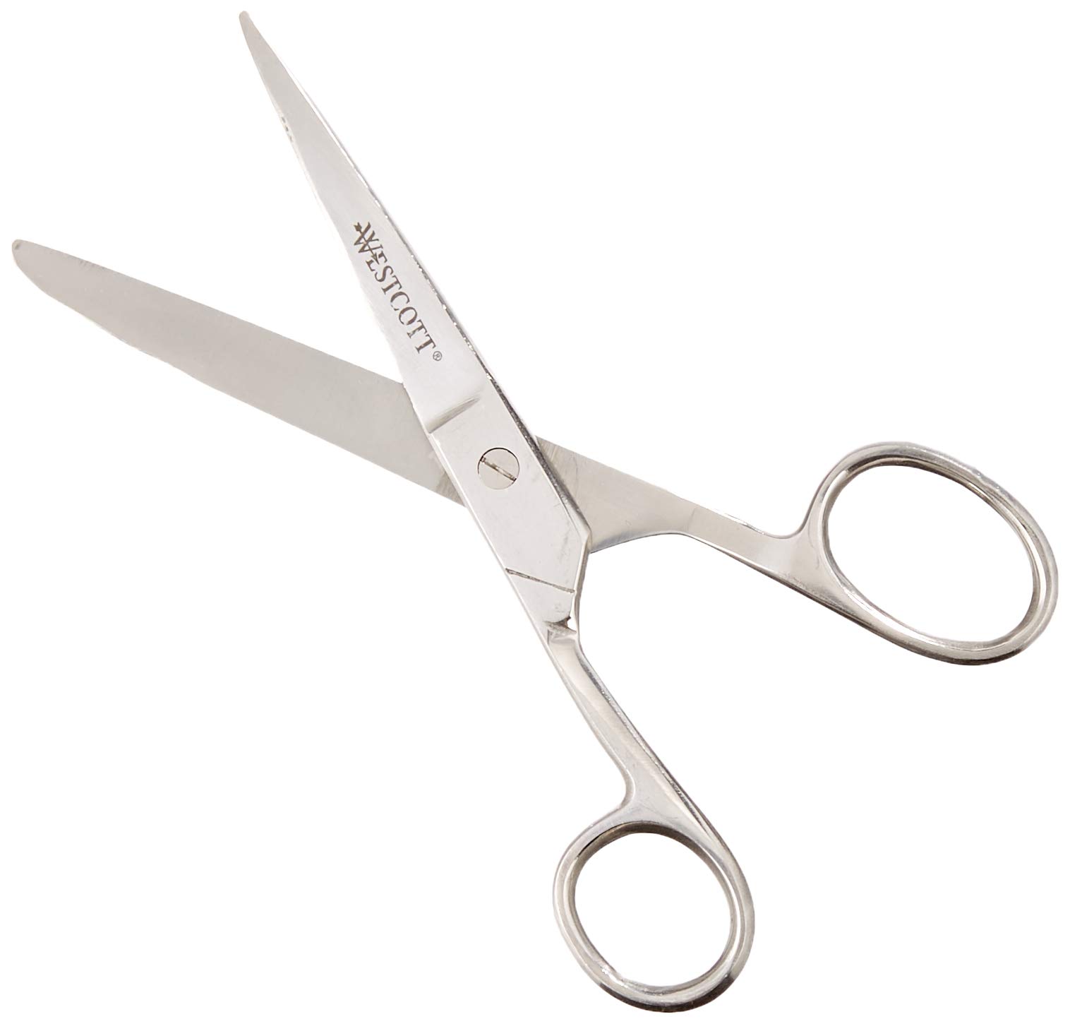Westcott E-30862 00 Left Handed Steel Scissors 6.5 cm Stainless Steel Blades Silver 15 cm