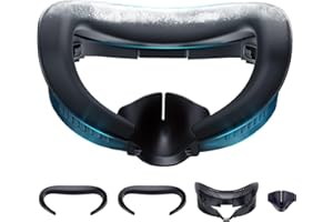 DESTEK Cooling Face Pad Facial Interface Compatible with Meta/Oculus Quest 3, Includes Two Replacement Ice Silk and Cool Ice 