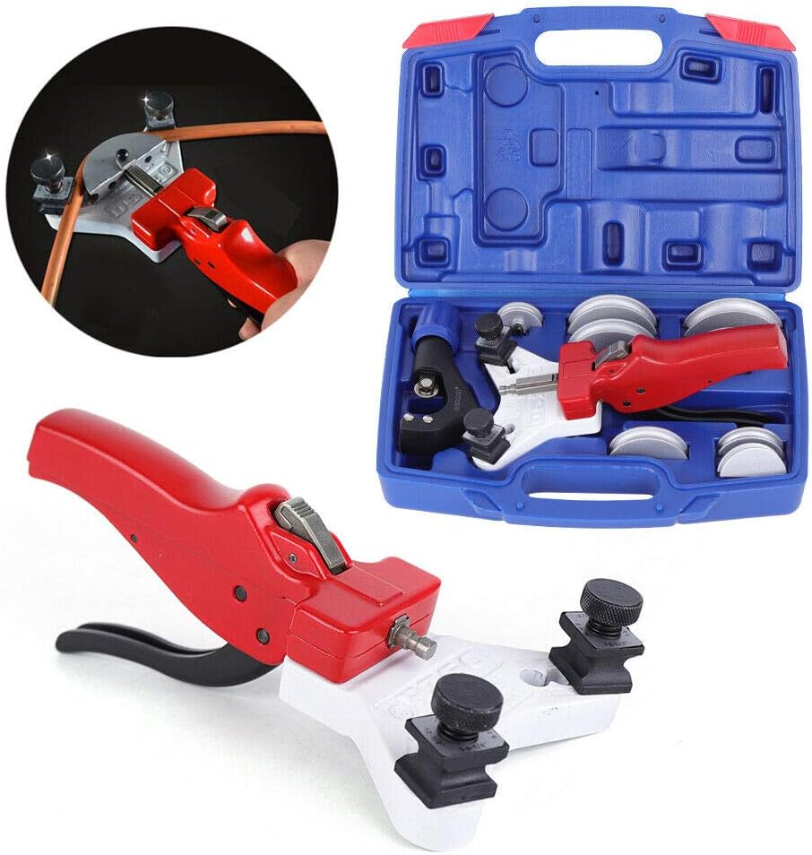 Wk-666 Manual Pipe Bender, New Hand Pipe Bender Copper/Aluminum Tube Bending Multi Copper Kit with Cutter Tool Us Manual Aluminum Composite Degrees Brass Combination Air Conditioner