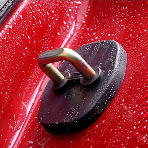 Daphot Store 4 x Rubber Car Waterproof Door Lock Protective Cover Locking Plate Protectors (For Peugeot 408)