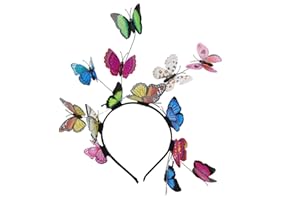 Aniwon Butterfly Headbands Fascinator Hat, Creative Elegant Hair Hoop Hair Band Accessories Headband Festival Costume Wedding Party Hair Accessory for Women Girl Mother day gift