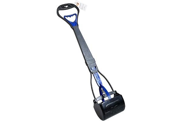 ienjoyed Non-Breakable Pooper Scooper for Large Medium & Small Dogs Heavy Duty, 28“Long Handled Dog Poop Scooper for Grass,Du